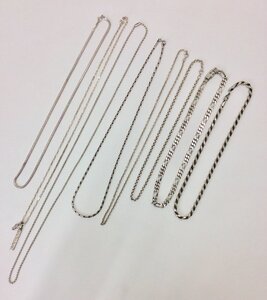 【1円～美品】8点まとめて スターリング シルバー SV925 ネックレス SV925/STERLING刻印あり 約133g K1117