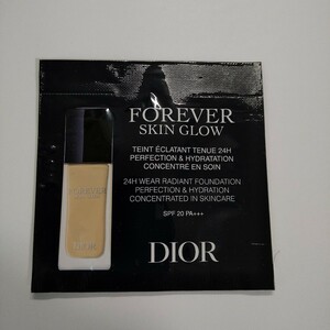 即決 新品 Dior フォーエヴァーフルイドグロウ リキッドファンデーション サンプル 1N ディオール