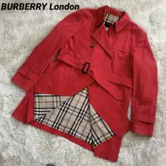 BURBERRY London トレンチコート 赤 ノバチェック