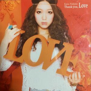 西野カナ 初回盤アルバム『Thank you,Love』