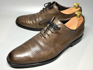 【即決】COLE HAAN コールハーン メンズ 26cm程度 8M レザー 茶 ビジネス グランド オックスフォード プレーントゥ 革靴 くつ C26986 