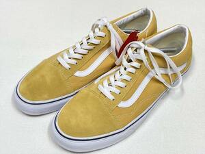 VANS OLD SKOOL カスタードイエロー スエード キャンバス 白ライン US13 (31cm) バンズ オールドスクール アメリカ企画限定!!