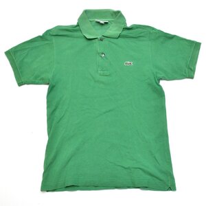 定価15400円 LACOSTE ラコステ カノコポロシャツ L1212AL XS 半袖 メンズ グリーン M939518