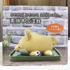 【新品未使用】ねむねむアニマルズ素焼き加湿器　コタロウ　置き型加湿器