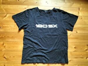 レア NISSAN 180SX Tシャツ Ｌサイズ 黒色 ニッサン 日産 DATSUN ドリフト 峠 055