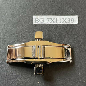 【時計●部品 メーカー不明 バンド用クラスプ BG-7X11X39 長期保管品／新品(5017-1)】