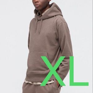 【新品未使用】UNIQLO ユニクロU スウェット プルパーカー プルオーバー XL 38 ダークブラウン 442459 21aw