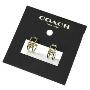 COACH/コーチ ホースキャリッジ ピアス シルバーカラー IS Bランク