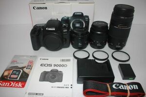 極上品★☆★Canon EOS 9000D ★☆★標準！望遠！単焦点 トリプルレンズセット☆★　Canon デジタル一眼レフカメラ EOS 9000D