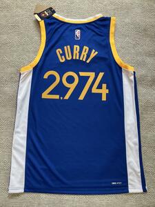 【未使用品】 NBA ステフィン・カリー CURRY　3P記録 記念 ユニフォーム　ジャージ　シャツ