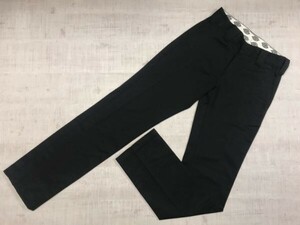 ディッキーズ Dickies × マウジー moussy 別注コラボ オールド アメカジ ストリート スリム ワークパンツ ボトムス レディース S 黒