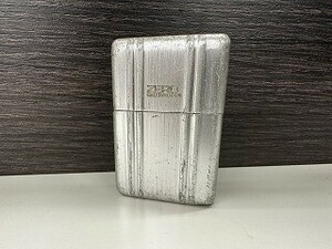 G511-J9-4407◎ Zippo ジッポー オイルライター ZERO HALLIBURTON ゼロハリバートン 2AL アルミ 喫煙グッズ 現状品①◎