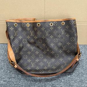 415◎1円スタート◎ LOUIS VUITTON ルイヴィトン モノグラム ショルダーバッグ 巾着型 プチノエ M42226 ブラウン系 肩掛け 【149361】