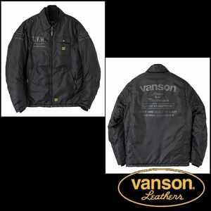 新品正規 VANSON コーチジャケット 黒L アウター バイカー 着脱可能プロテクター入り SVS2405W