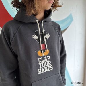 XL STANDARD CALIFORNIA スタンダード カリフォルニア DISNEY×SD Clap Your Hands Hood Sweat Black ミッキーマウス スウェット パーカー