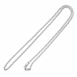 CHROME HEARTS クロムハーツ（原本無） NECKCHAIN R18inch ロールチェーン 18インチ シルバー ネックレス シルバー系【中古】