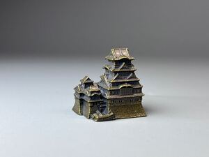 ミニ 金属工芸 路城 置物 造景 微景 ヴィンテージ 開運 風水 小型