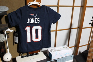 【新品・未使用品】ニューイングランド・ペイトリオッツ QB#10 マック・ジョーンズ ミニTシャツ | NFL正規品 toddler 幼児サイズ