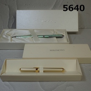 ■AC-5640◆ミキモト　MIKIMOTO ブラシ　ボールペン　美品 20241120