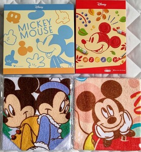 ミッキーマウスMickey Mouse/ディズニーDisney☆第一生命ノベルティグッズ/タオル④枚セット☆非売品☆未開封