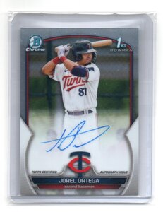 2023 Bowman Chrome Baseball [JOREL ORTEGA] 1st bowman Autograph (直筆サイン)Card MLB RC MINNESOTA TWINS