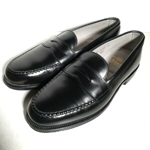 c0443 【数回着用程度・極美品】 箱袋付き ★オールデン Alden★ 981 コインローファー 7 1/2 C/E 黒 ブラック シューズ ビジネス 革靴 