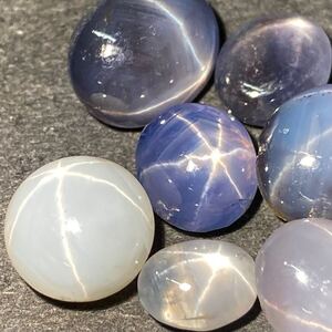 1円〜!!●天然スターサファイアおまとめ28.5ct●d 約5.7g ルース 裸石 宝石 ジュエリー jewelry star sapphire コランダム w4 マ38