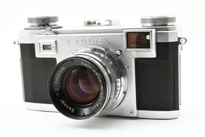 #3675L コンタックス Contax Zeiss Ikon IIa Black Dial Film Camera Sonnar 50mm f2 [動作確認済]