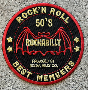 ASAHIKAWA ROCKABILLY旭川アサヒカワロカビリーワッペン蝙蝠コウモリクリームソーダペパーミント50s80s