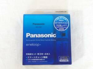 ★未使用★パナソニック/eneloop エネループ/充電器セット/単3形・単4形兼用/電池4本付き/K-KJ22MCC40/BQ-CC22/長期保管品