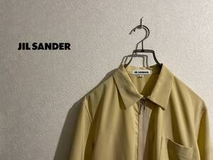 ◯ イタリア製 JIL SANDER ジップアップ シャツ / ジルサンダー ブラウス ７部袖 ベージュ 36 Ladies #Sirchive