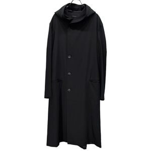 REGULATION Yohji Yamamoto MEN 【men4268I】 19AW ウールギャバジンフーデッドコート フードコート 定価160,600 ジャケット POUR HOMME AR