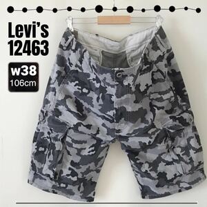 Levi’s リーバイス★12643/グレーカモフラージュ柄/カモ柄★カーゴショーツ★白タグ★w38/106cm