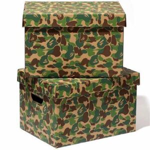 ★激レア★ ストレージ ボックス ABC camo green a bathing ape bape STORAGE BOX ABCカモ エイプ ベイプ アベイシングエイプ 迷彩 nigo