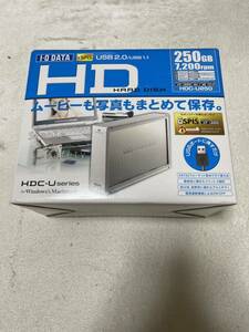 I-O DATA USB 2.0/1.1対応 外付型ハードディスク 250GB HDC-U250 動作品