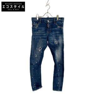 DSQUARED2 ディースクエアード ブルー Sexy Twist デニムパンツ S71LB0622 ブルー 44 ボトムス デニム メンズ 中古