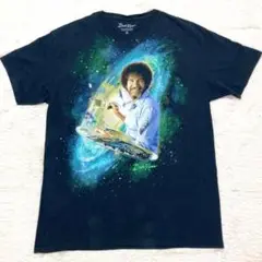 ボブ・ロスペインティングプリントビンテージ風Tシャツ