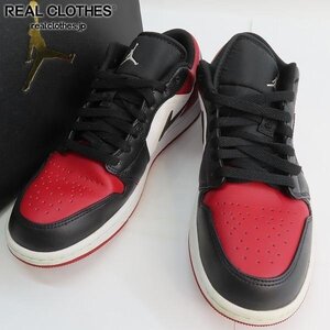 NIKE/ナイキ AIR JORDAN 1 LOW BRED TOE/エアジョーダン1 ロー ブレッドトゥ 553558-612/27.5 /080