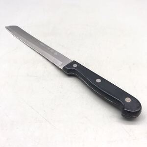 美濃鍛治 刀匠 兼守 パン切り 包丁 庖丁 刃渡り 約19cm 全長 約32cm 切れ味 良好 ステンレス鋼 洋包丁 刃物 調理器具 ブレッド スライサー