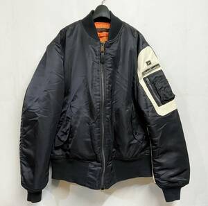 Lサイズ◆希少 UNDERCOVER x fragment x ALPHA INDUSTRIES アンダーカバー フラグメント アルファ MA-1 ジャケット Black 黒