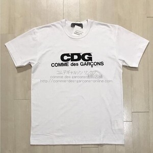 ■激レア■コムデギャルソンCDGロゴTシャツ■XL■ユニセックス■白■新品タグ付■グッドデザインショップ限定版■直営店正規品■入手困難