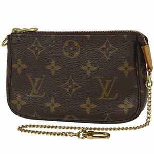 ルイ・ヴィトン Louis Vuitton ミニ ポシェット アクセソワール アクセサリーポーチ モノグラム ブラウン M58009 レディース 【中古】