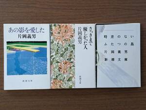 ★片岡義男　あの影を愛した/さっきまで優しかった人/時差のないふたつの島★3冊一括★新潮文庫★状態良