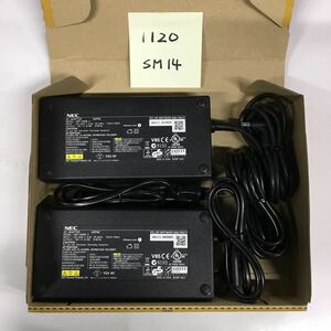 （1120SM14）送料無料/中古/NEC/ADP82(PC-VP-WP79/ADP-150NB C)/19V/8.16A/純正 ACアダプタ 2個セット