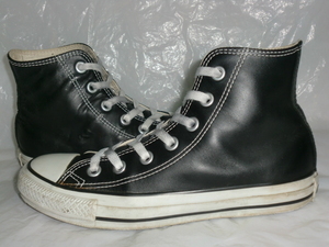 ★CONVERSE ALL STAR Hi LE. `18製コンバース 1B908 オールスター Hi レザー ブラック