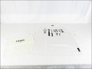 ■061001-048■未使用保管品■FENDI/フェンディ■Tools Tシャツ■サイズ：L■袋付き■