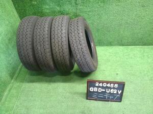 22年製 夏 12インチ ノーマルタイヤ 4本 DUNLOP DIGI-TYRE DV-01 145R12 6PR ミニキャブ外し(240458)