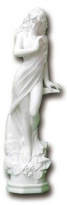 彫刻 石像 月下美人 大理石 高級四川白石 高さ約 90cm 重さ約 40kg ヴィーナス