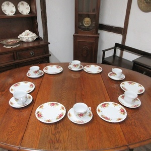 イギリス キッチン雑貨 ROYAL NORFOLK トリオ 6客セット カップ＆ソーサー ケーキプレート 英国 tableware 1341sb