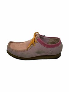 Clarks◆チャッカブーツ/US10/PNK/スウェード